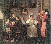 Marstrand, Wilhelm The Waagpetersen Family oil painting